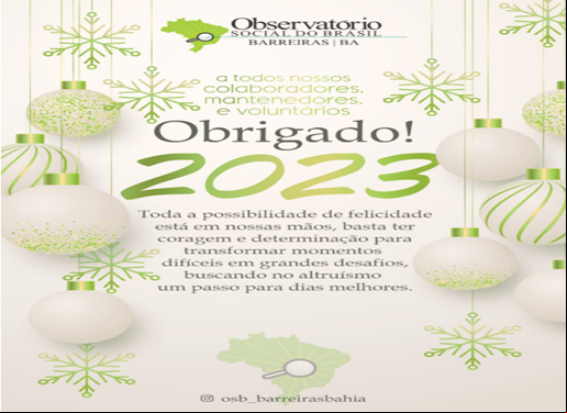 FELIZ NATAL E ANO NOVO!