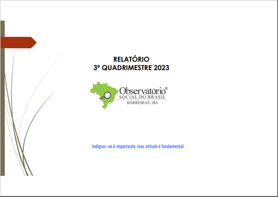 3º RELATÓRIO QUADRIMESTRAL DE 2023