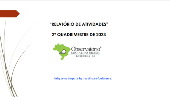 2º RELATÓRIO QUADRIMESTRAL DE 2023