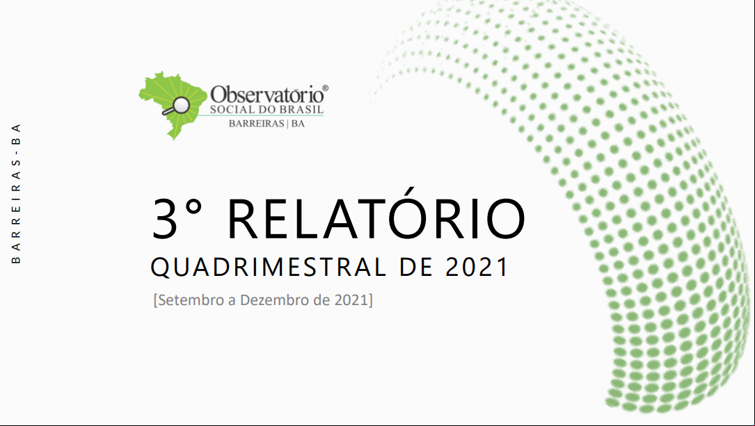 3º Relatório Quadrimestral de 2021